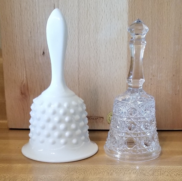 💖💖 Vintage Glass Bell Duo
